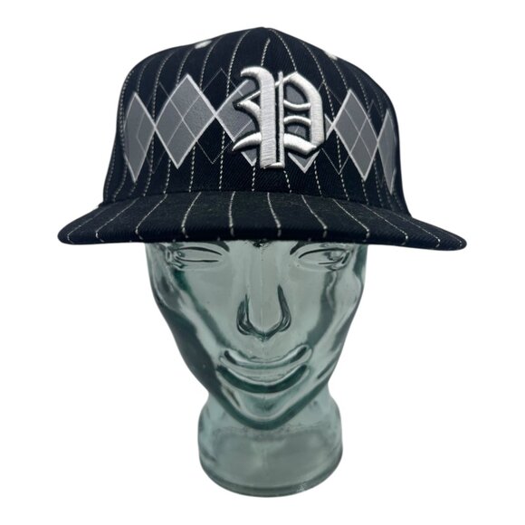 PLAYA Silver Diamonds Black Cool Curved Brim TruckerHat Baseball Cap Unisex - Picture 1 of 5